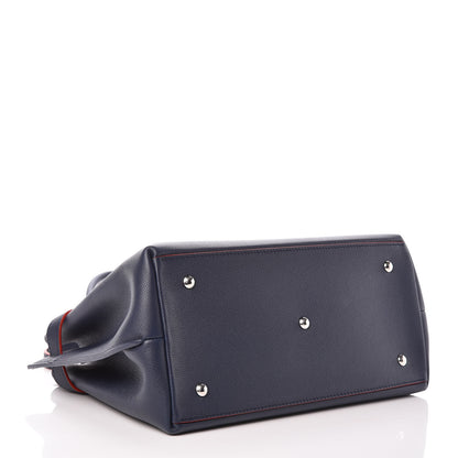 Louis Vuitton Calfskin Lockme Day Marine Rouge 4 of 12