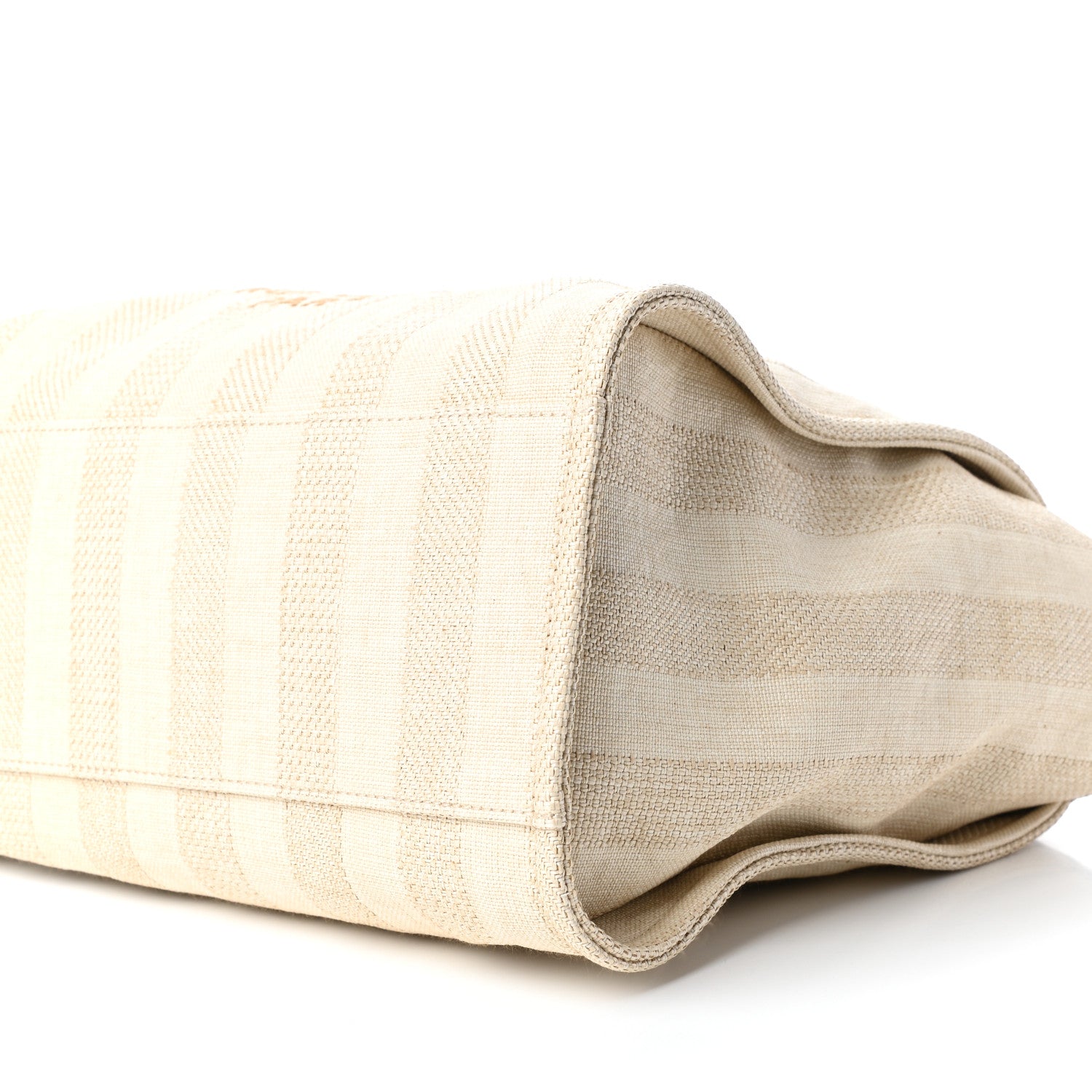 Chanel Mixed Fibers Striped Medium Deauville Tote Beige 9 of 9