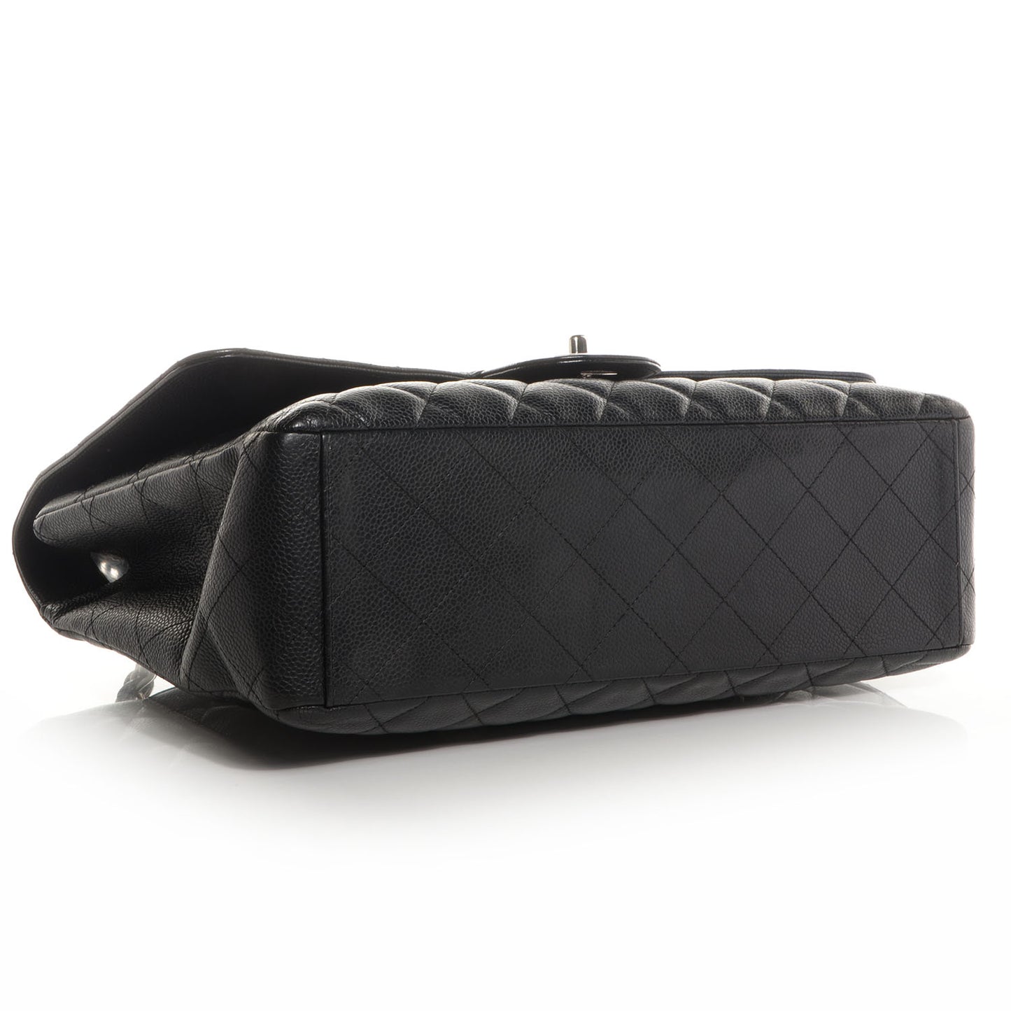 Caviar Maxi Single Flap Black