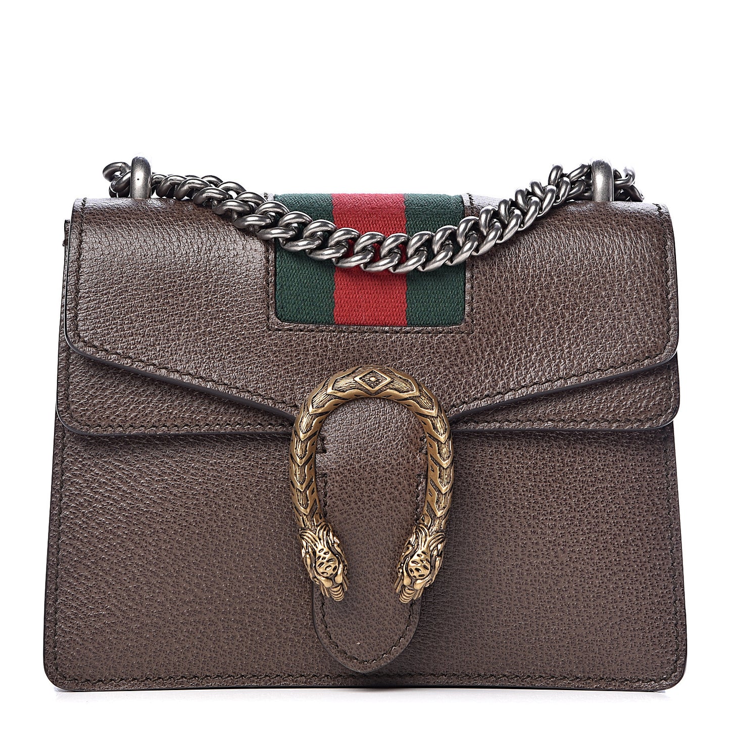 Textured Calfskin Web Mini Dionysus Shoulder Bag New Acero