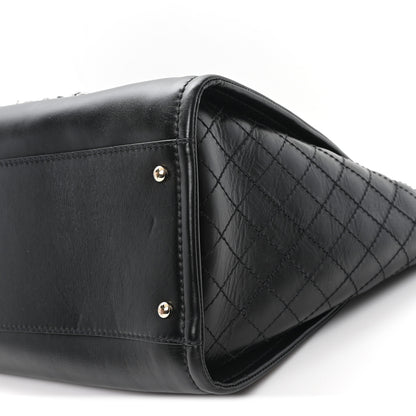 Chanel Calfskin Tweed Medium Deauville Tote Black Multicolor 10 of 12