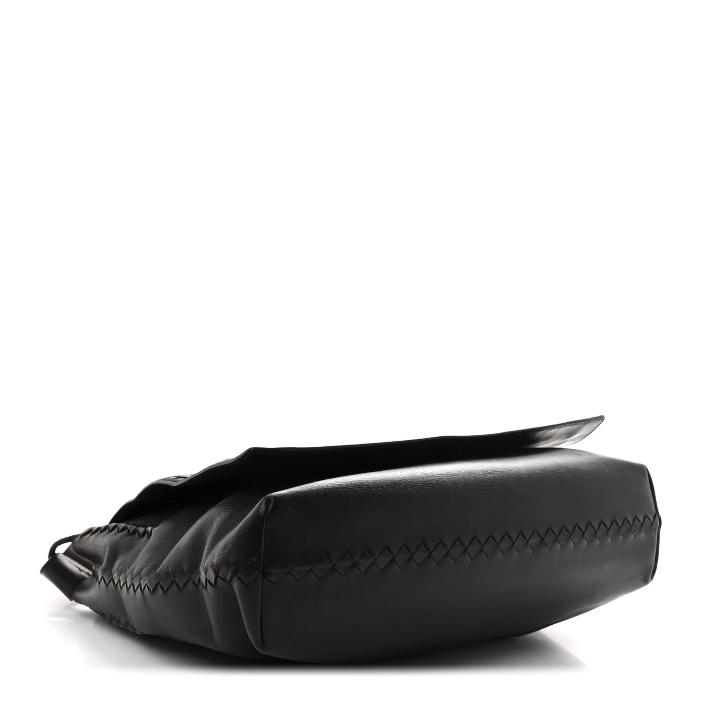 Nappa Intrecciato Messenger Bag Ebano