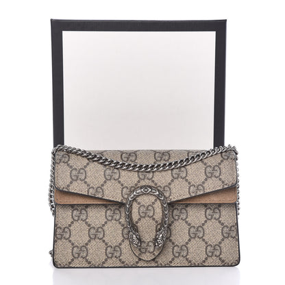 Gucci GG Supreme Monogram Super Mini Dionysus Shoulder Bag Taupe 11 of 11