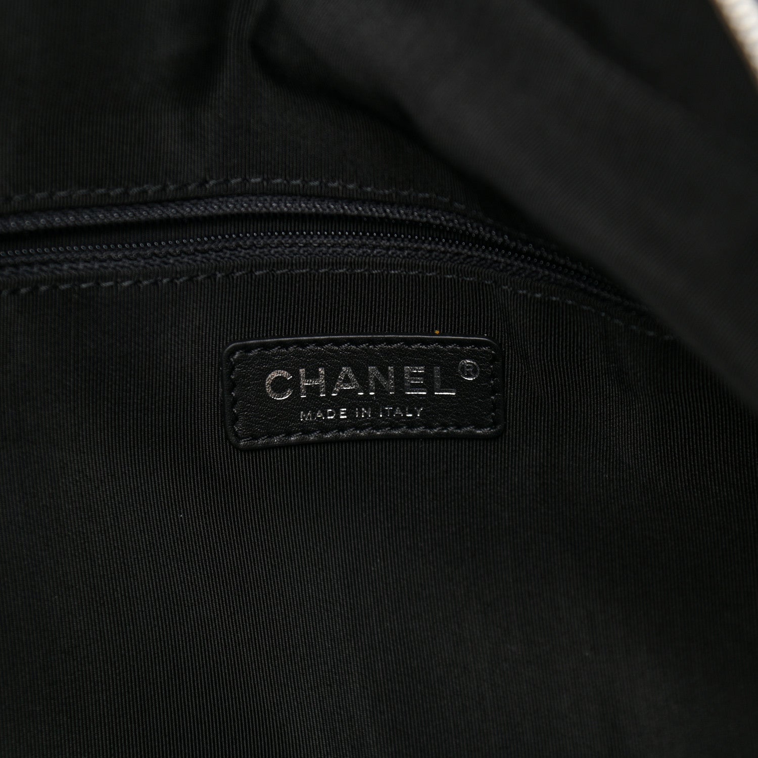 Chanel Vinyl Large La Pausa Bay Shopping Bag Black 6 of 10