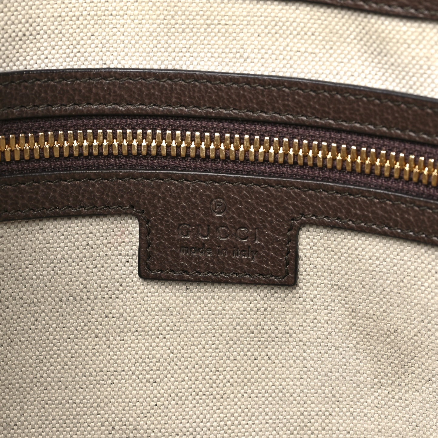 Monogram Jumbo GG Textured Dollar Calfskin Web Wristlet Messenger Bag Camel Ebony New Acero