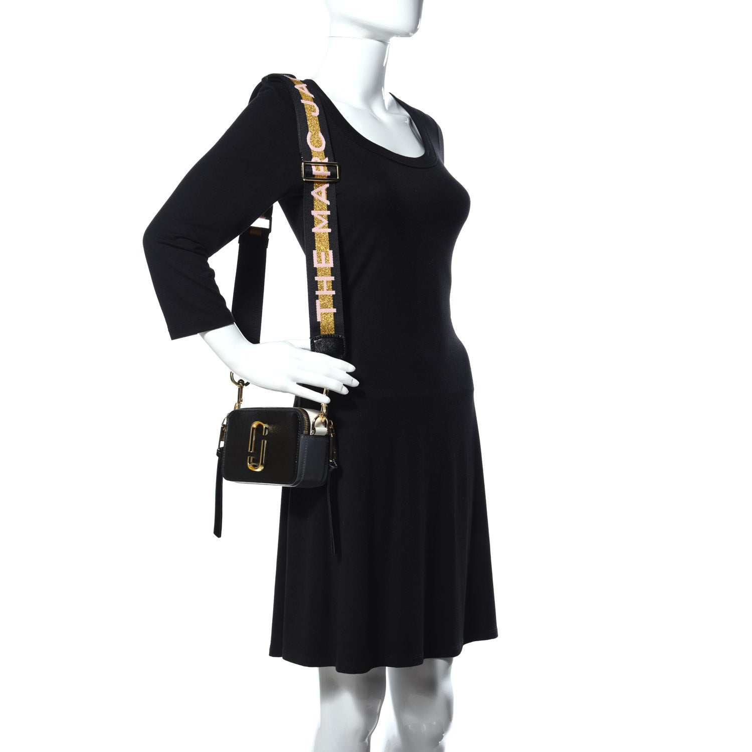 Marc Jacobs Saffiano Small Snapshot Camera Bag Black 2 of 21