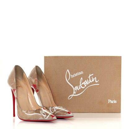 Christian Louboutin PVC Loubi Print So Kate 120 Pumps 38.5 Kraft 10 of 10