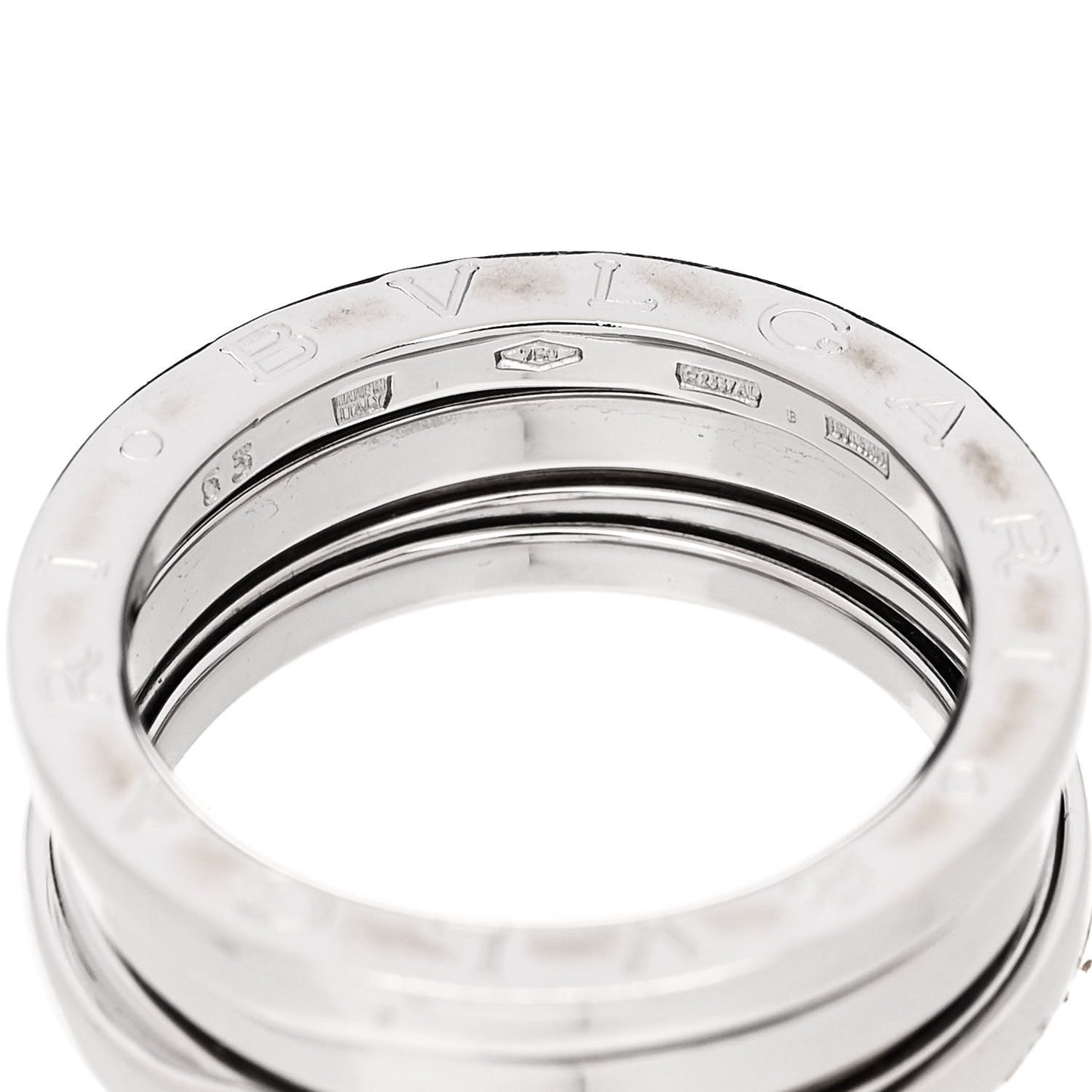 18K White Gold B.Zero1 Two-Band Ring 53 6.5