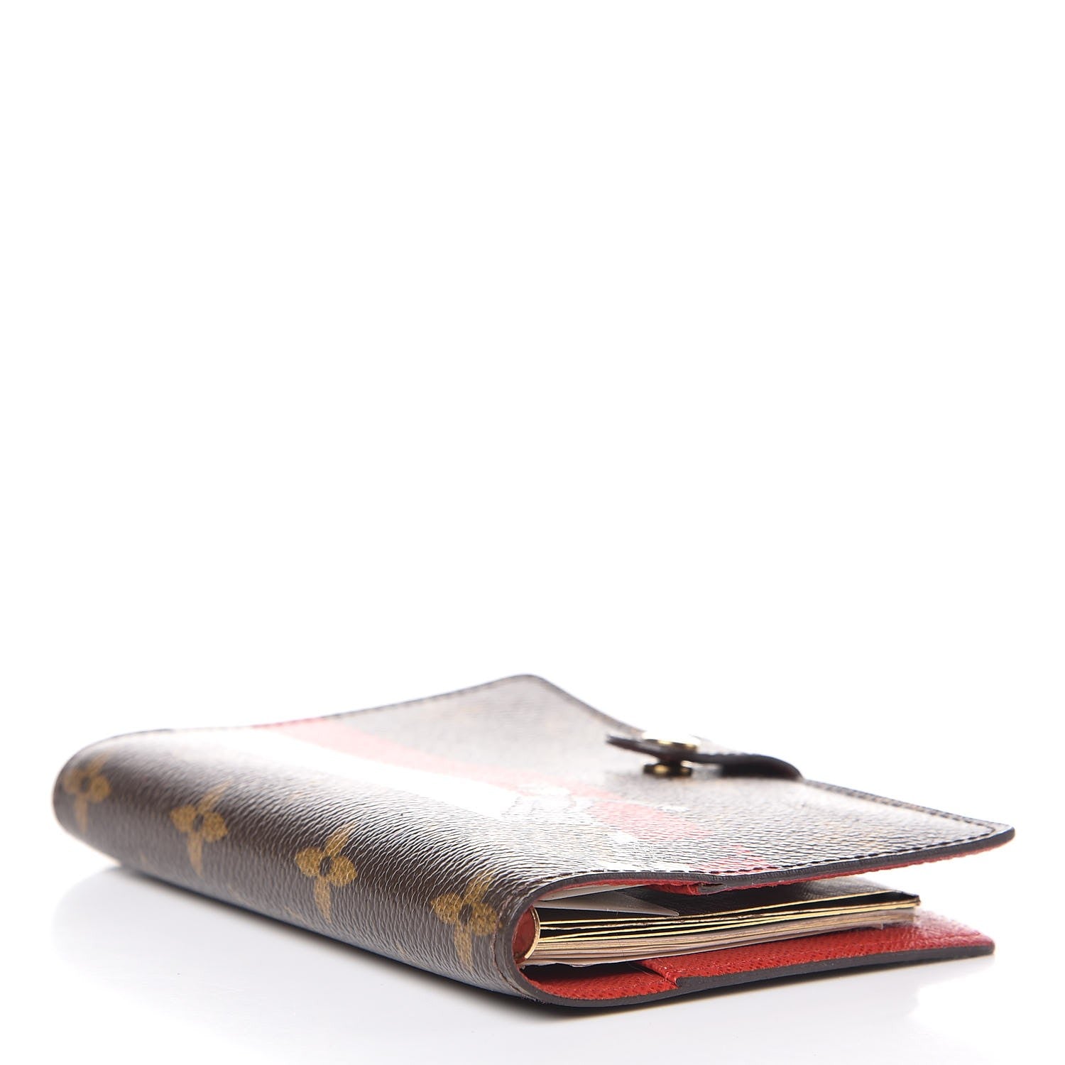 Louis Vuitton Monogram Groom Small Ring Agenda Cover Red 4 of 8