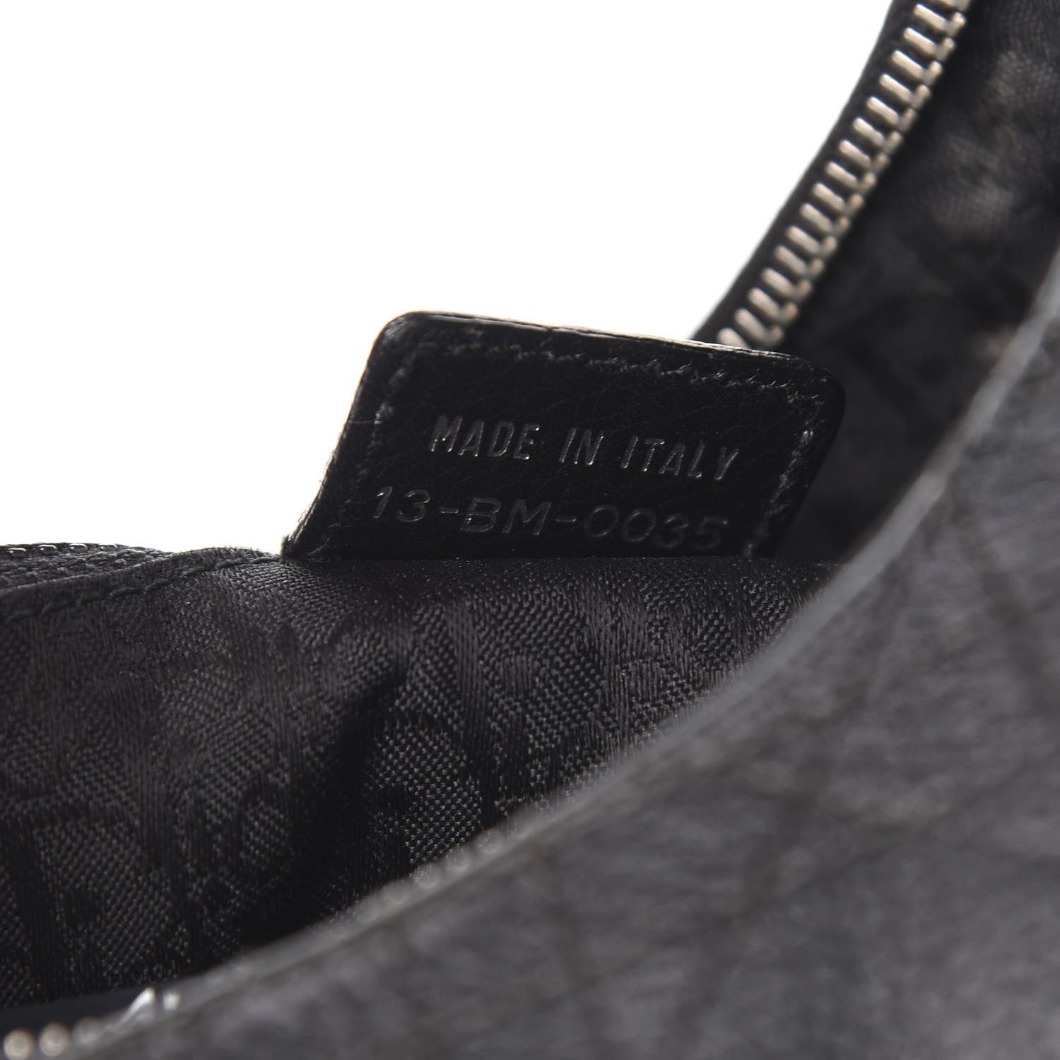 Christian Dior Grained Calfskin Cannage Hobo Black 10 of 14