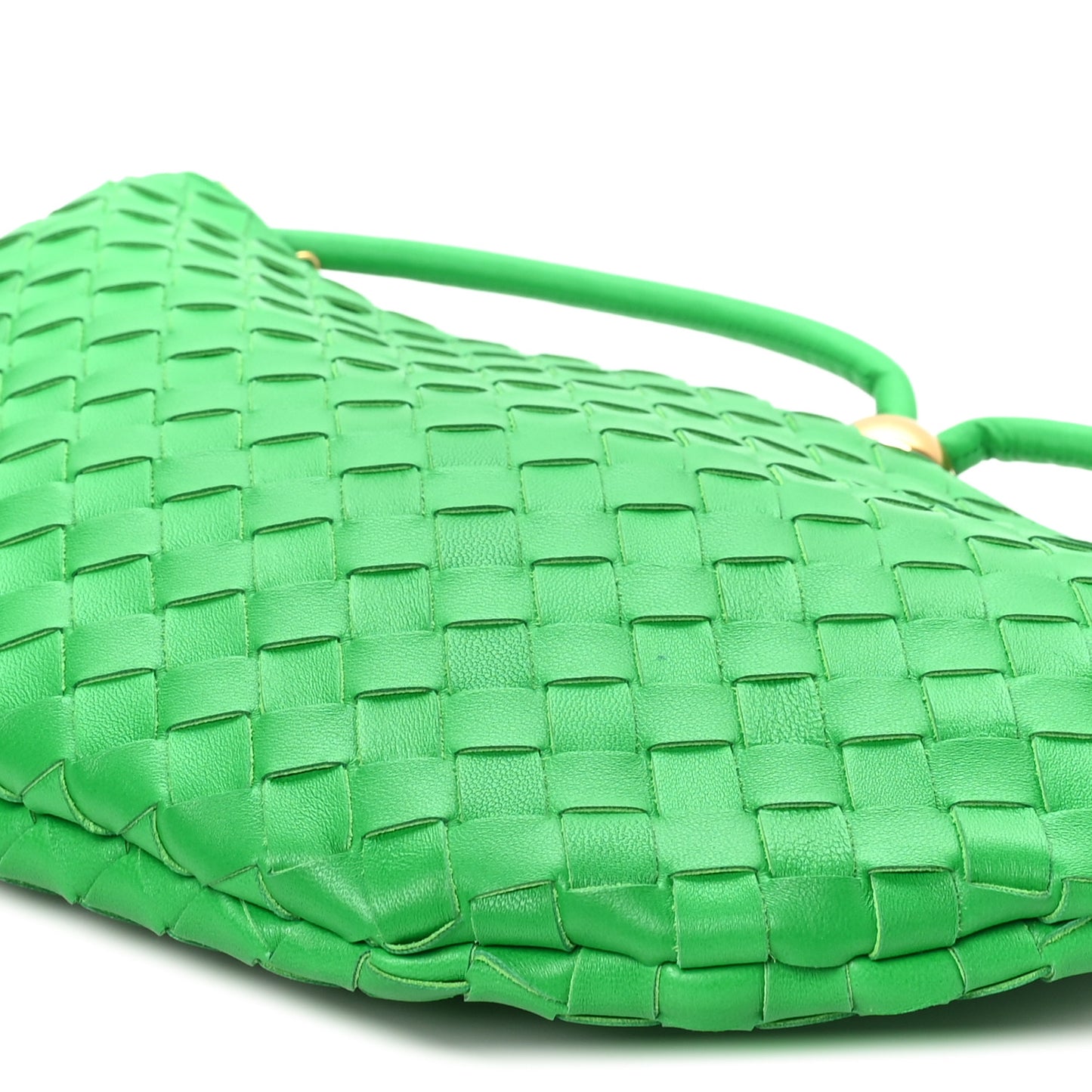Nappa Intrecciato Medium Turn Pouch Parakeet
