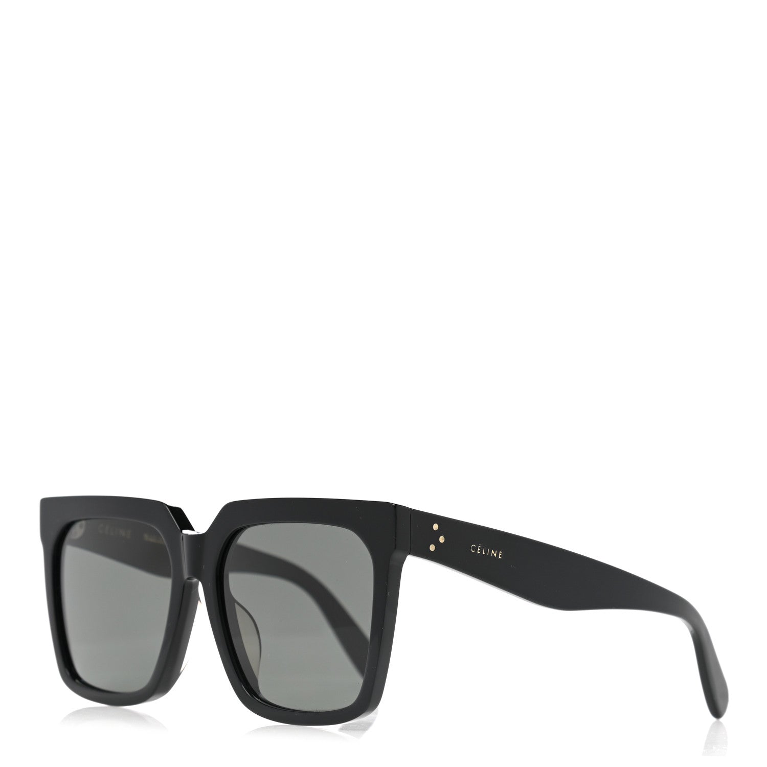 Celine Acetate Polarized Oversized Square Sunglasses CL40055F Black 1 of 6