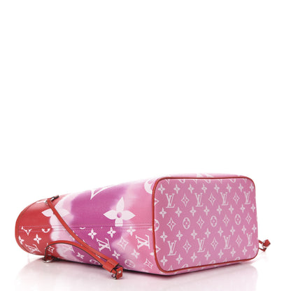 Louis Vuitton Monogram Escale Neverfull MM Rouge 4 of 10