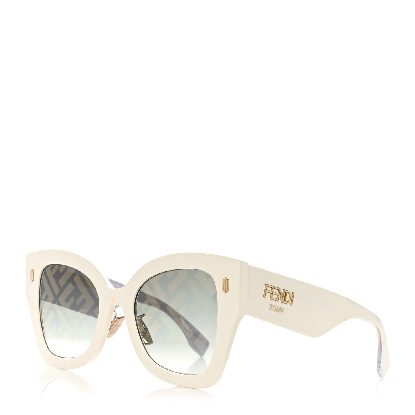 Acetate FF Sunglasses FF 0434/G/S White Gold