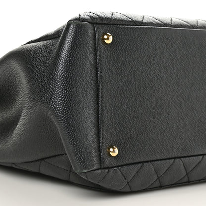 Chanel Caviar Quilted XL Grand Shopping Tote GST Black 10 of 11
