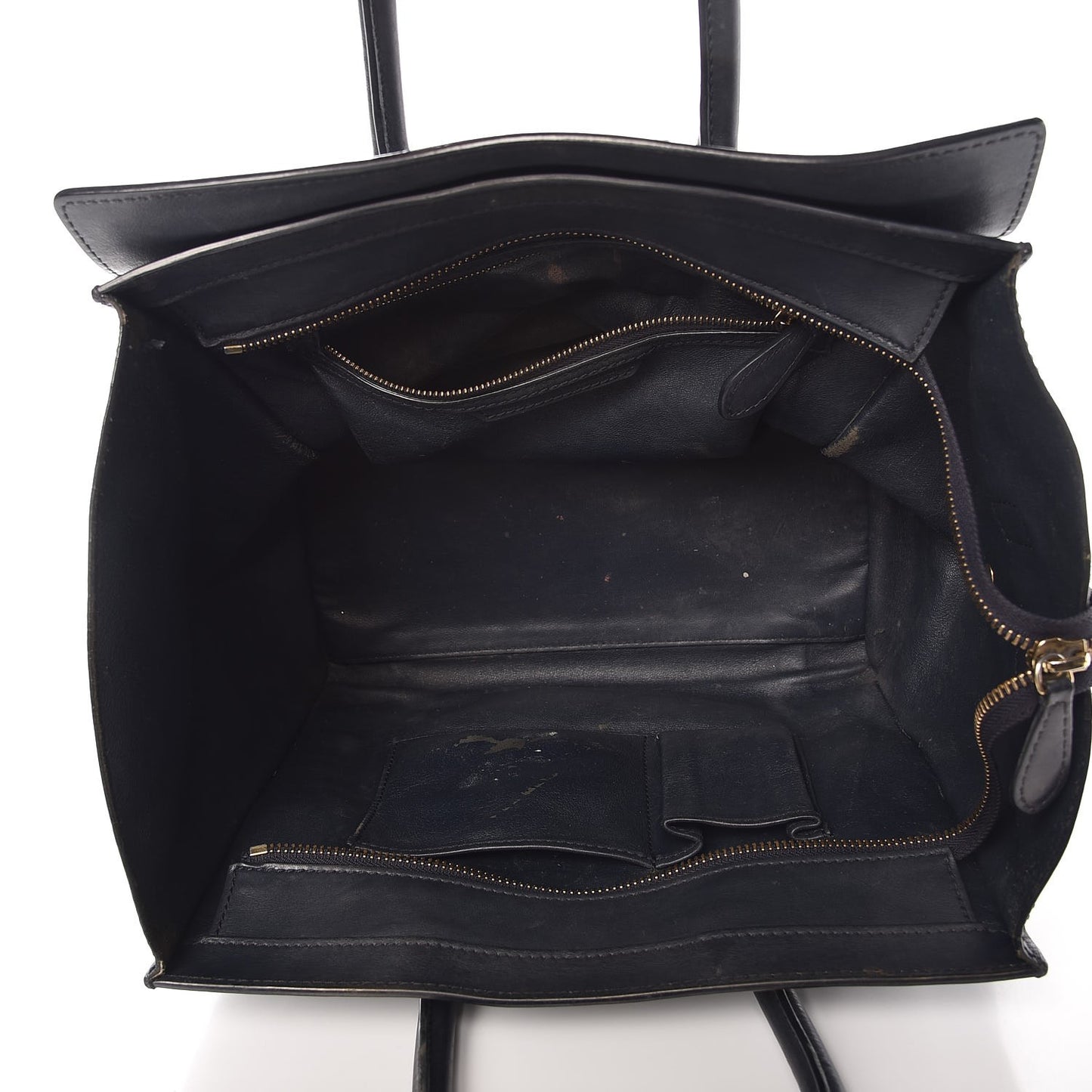 Smooth Calfskin Mini Luggage Navy Blue