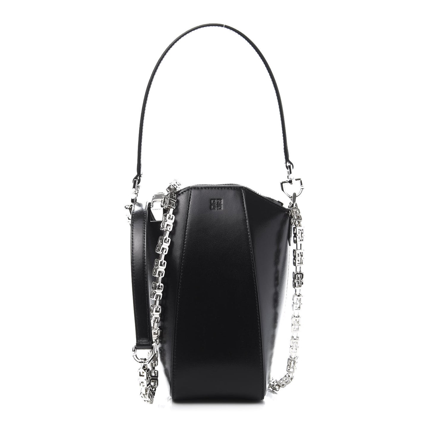 Calfskin Mini Vertical Antigona Black