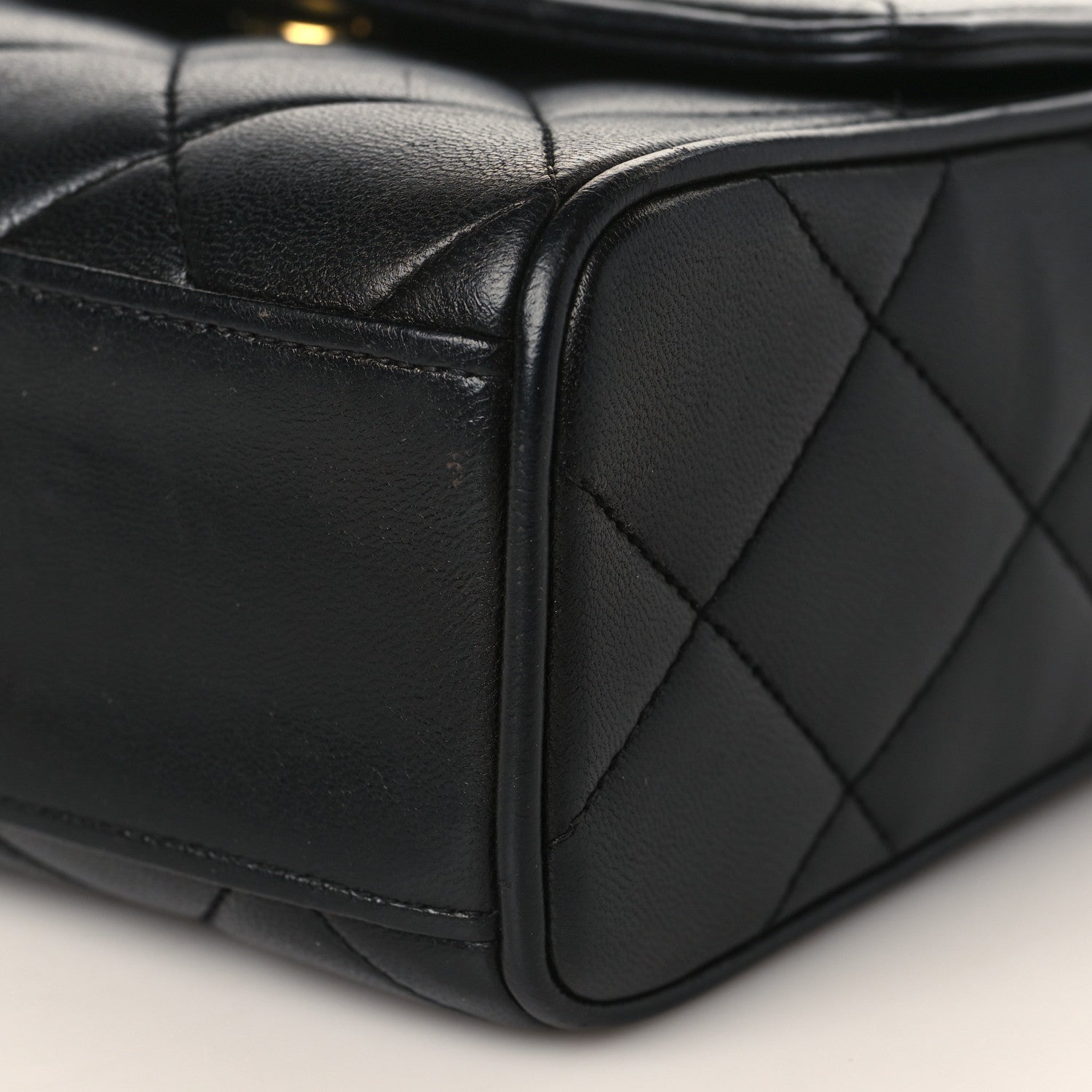 Chanel Lambskin Quilted CC Flap Shoulder Bag Black 7 of 10