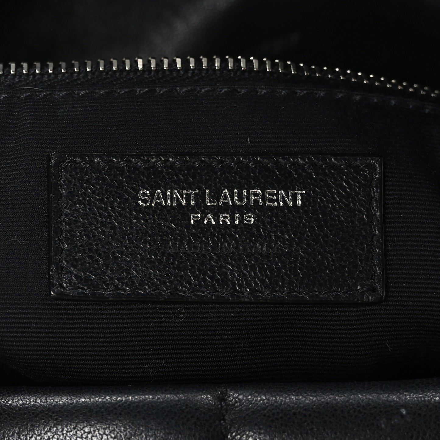 Lambskin Quilted Medium Loulou Puffer Monogram Chain Satchel Black