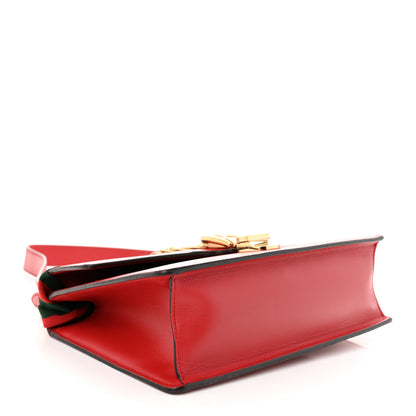 Gucci Calfskin Small Sylvie Shoulder Bag Hibiscus Red 4 of 12
