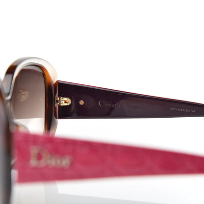 Christian Dior Resin Cannage Lady In Dior 1 Sunglasses Havana Pink 6 of 7