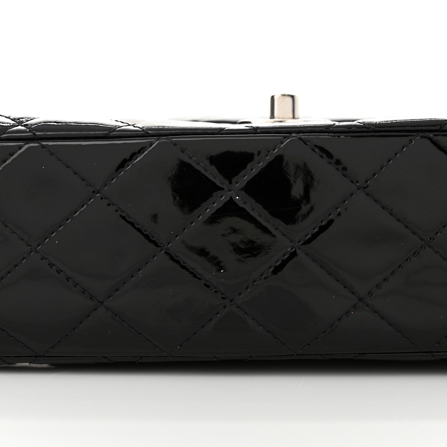Chanel Patent Quilted Medium Double Flap Black 19 of 20