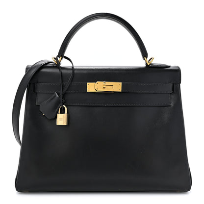 Hermes Box Kelly Retourne 32 Black 1 of 20