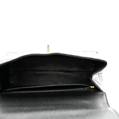 Chanel Caviar Quilted Jumbo Kelly Flap Black 5 of 10