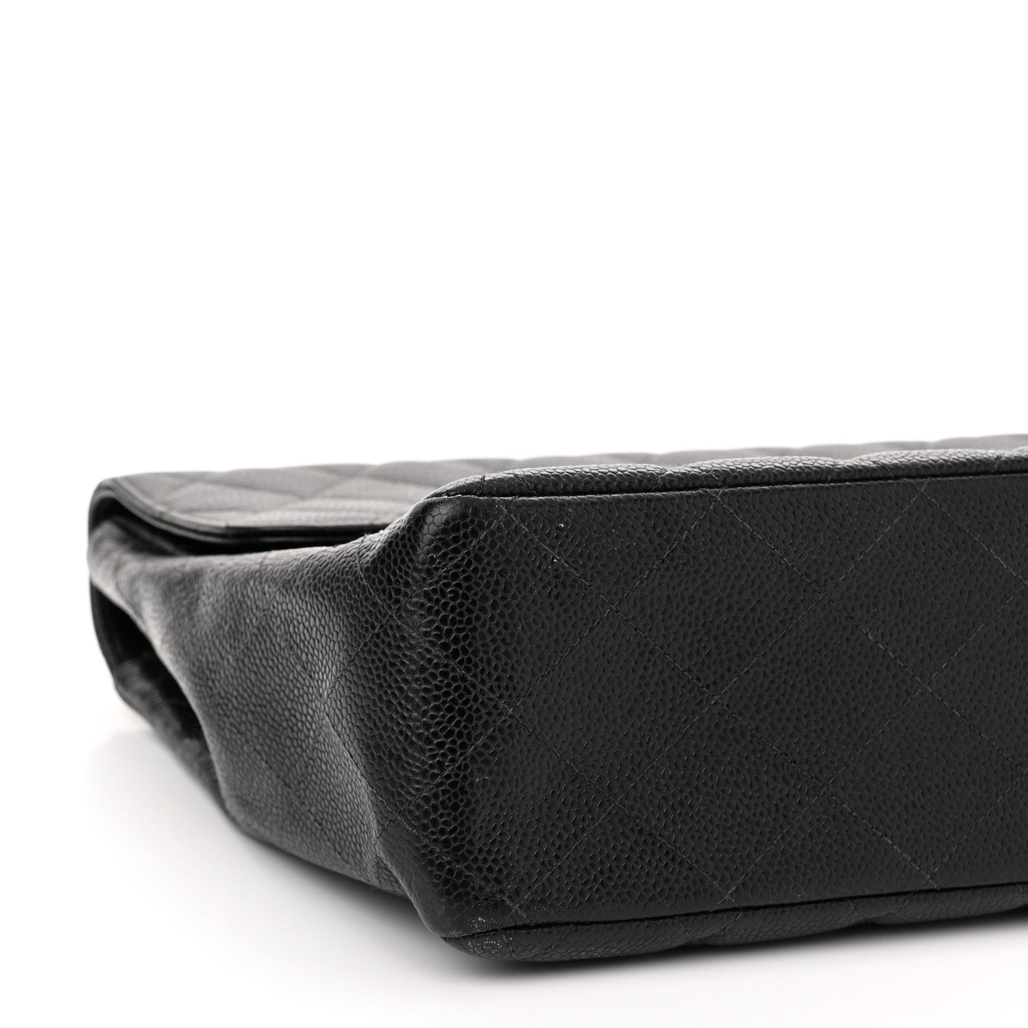 Chanel Caviar Quilted Jumbo Single Flap Black 9 of 11