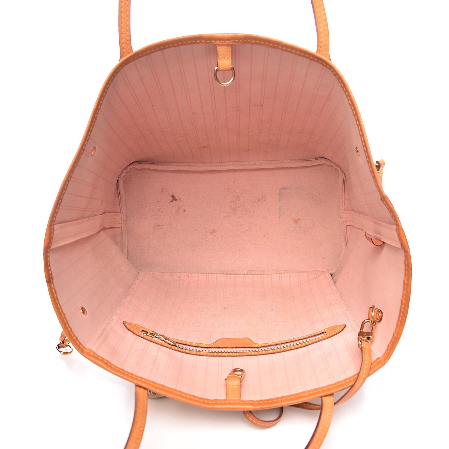 Damier Azur Neo Neverfull MM Rose Ballerine