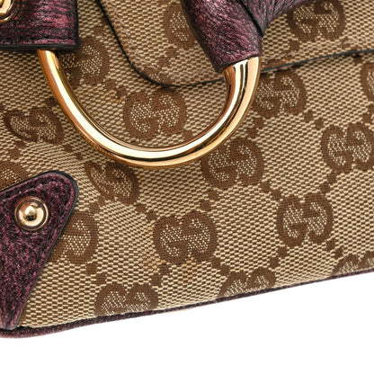 Gucci Monogram Small Horsebit Chain Clutch Purple 11 of 14