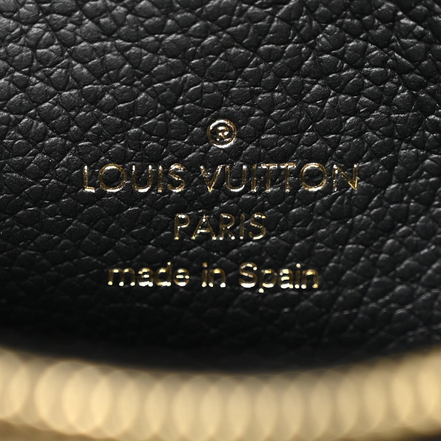 Louis Vuitton Empreinte Monogram Giant Double Zip Pochette Black Cream 7 of 15