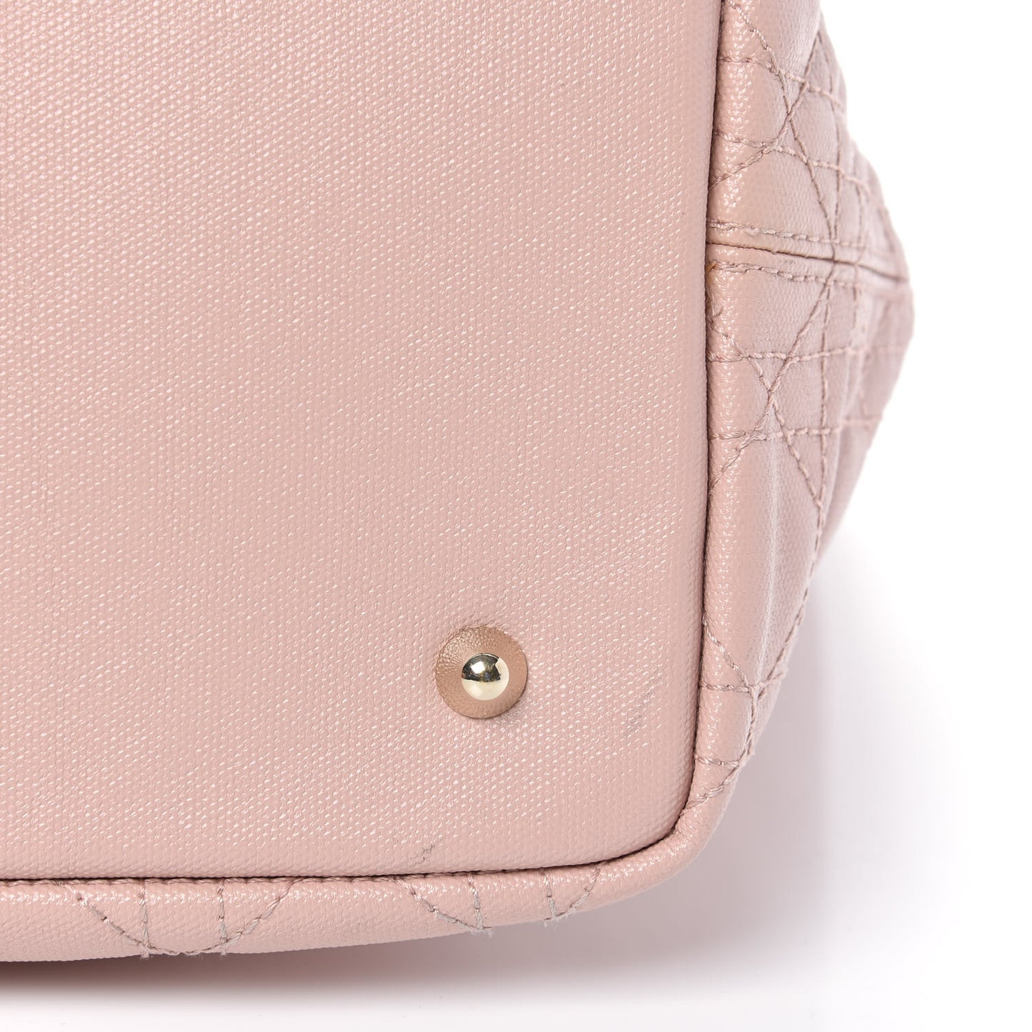 Coated Canvas Cannage Medium Panarea Tote Rosato