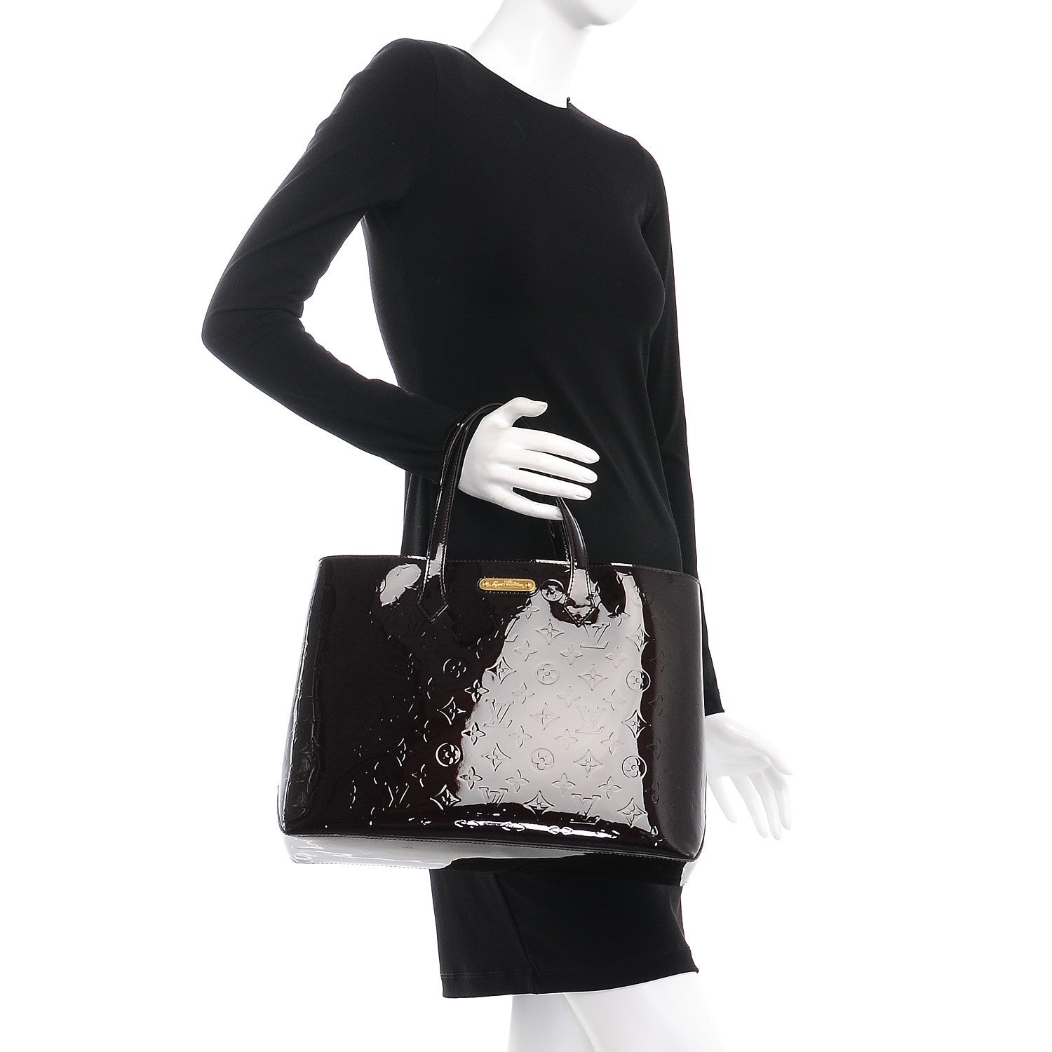 Louis Vuitton Vernis Wilshire MM Amarante 2 of 7