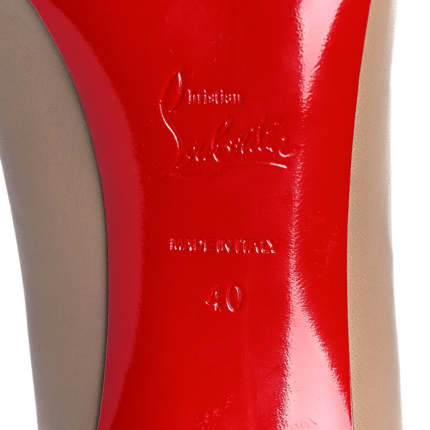 Christian Louboutin Nappa Eloise 85 Pumps 40 Nude 6 of 8