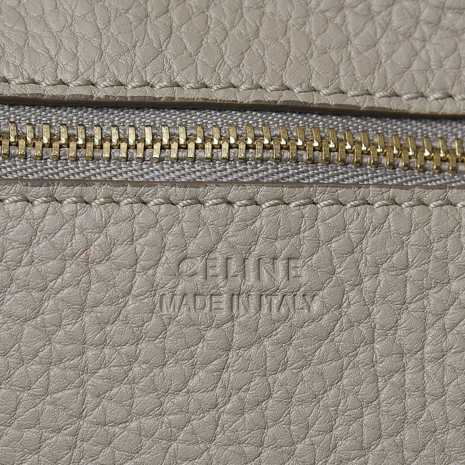 Celine Crisped Calfskin Small Tie Knot Tote Light Taupe 6 of 15