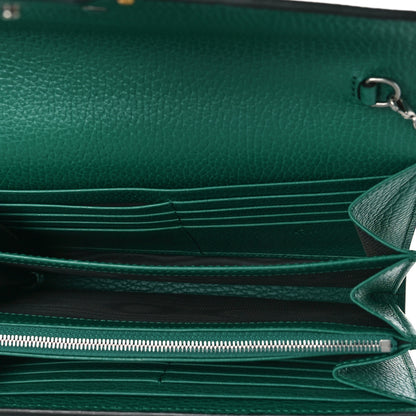 Gucci Calfskin Mini Dionysus Chain Wallet Emerald 5 of 9