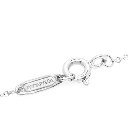 Tiffany 18K White Gold Diamond Medium Cross Pendant Necklace 5 of 6