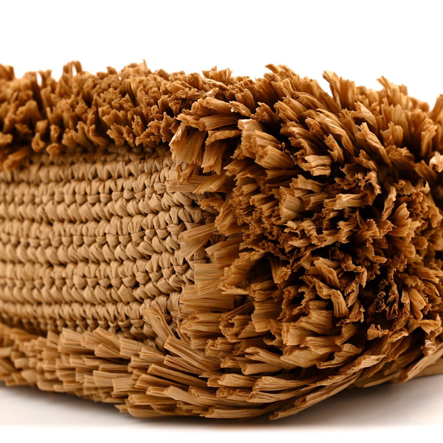 Chanel Raffia Fringe Nano Kelly Shopper Dark Beige 10 of 11