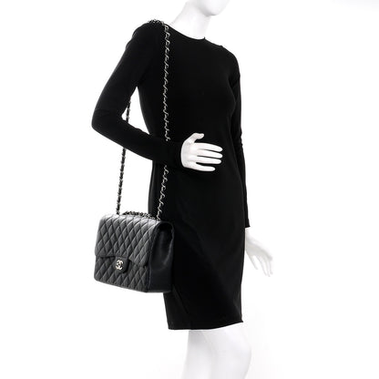 Chanel Caviar Quilted Jumbo Single Flap Black 2 of 10
