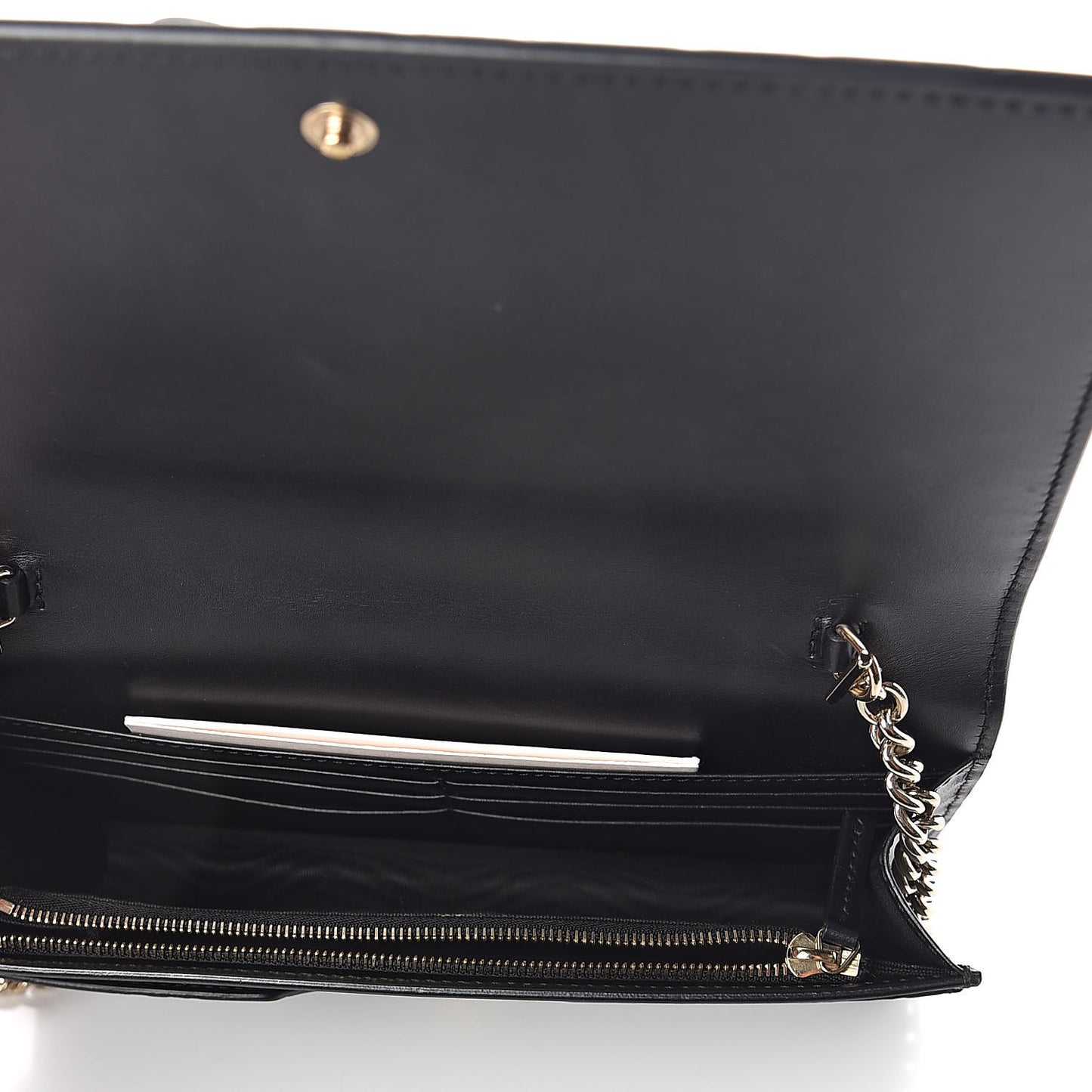 Guccissima Signature Bowy Chain Wallet Black