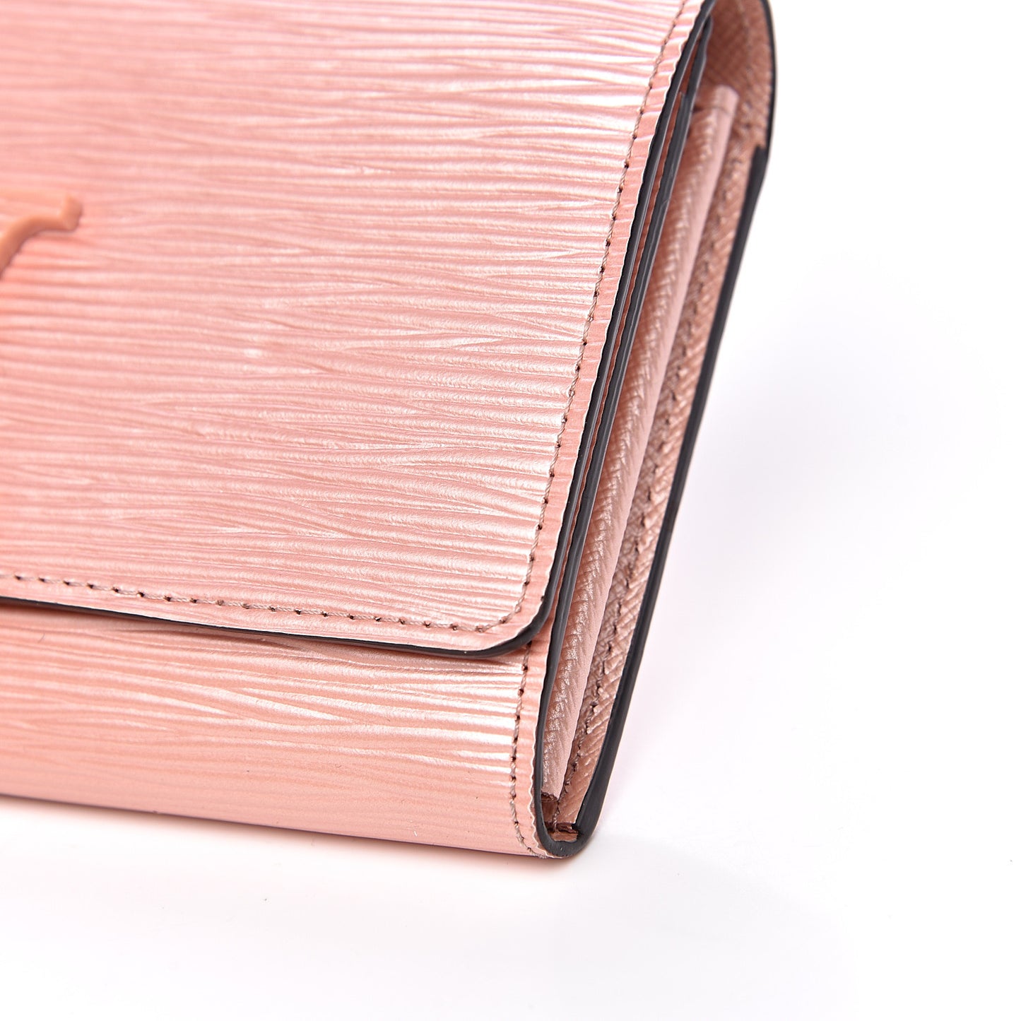 Epi Louise Wallet Rose Nacre