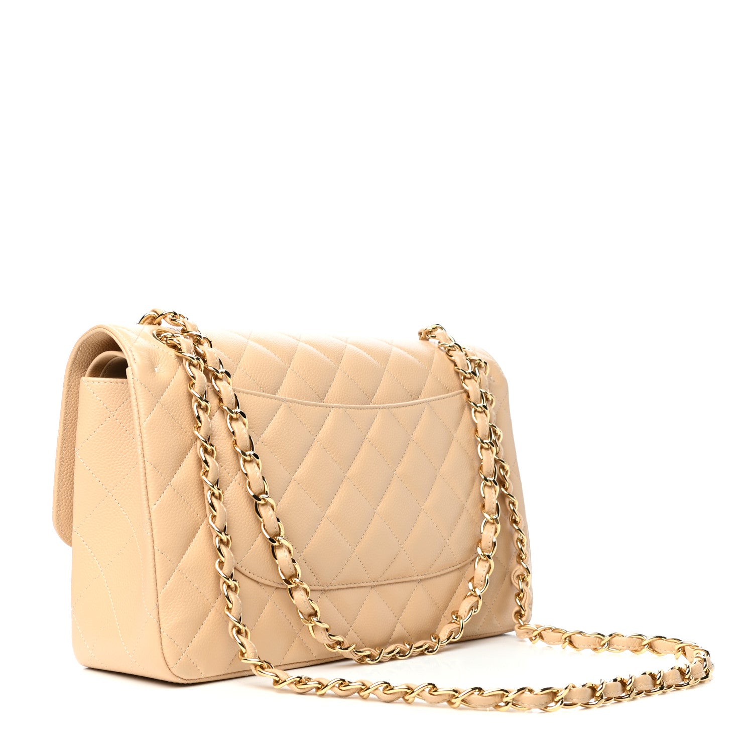 Chanel Caviar Quilted Jumbo Double Flap Beige Clair 3 of 10