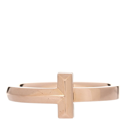 Tiffany 18K Rose Gold T T1 Ring 50 5.5 1 of 5
