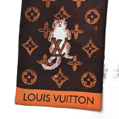 Louis Vuitton Silk Catogram Classic Bandeau Marron 3 of 5