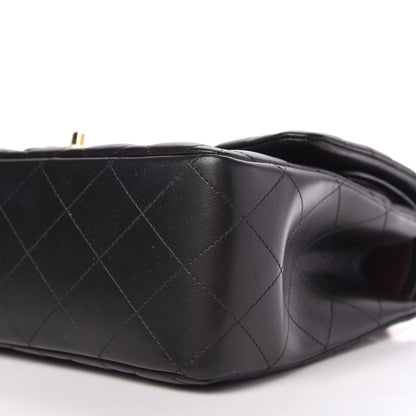 Chanel Lambskin Quilted Jumbo Double Flap Black 7 of 11
