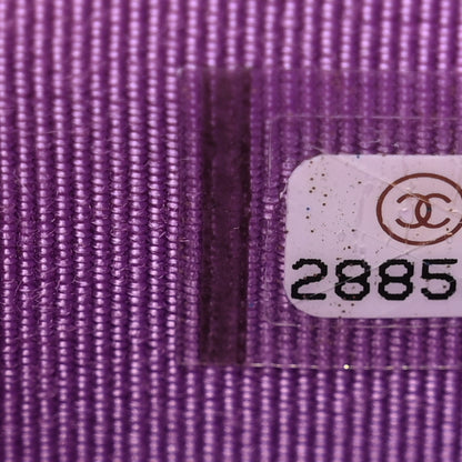 Chanel Lambskin Quilted Flap Card Holder Wallet Purple 8 of 8
