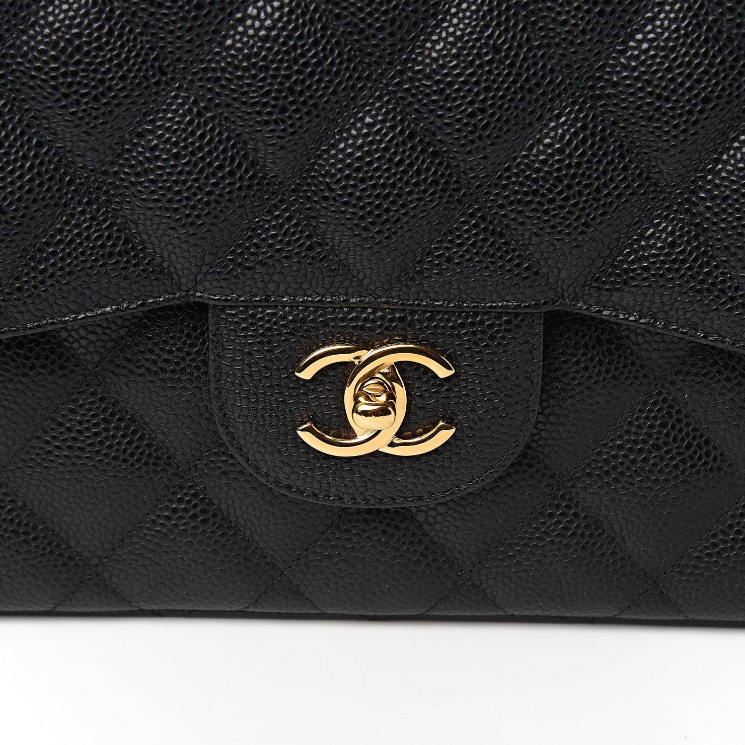 Chanel Caviar Quilted Jumbo Double Flap Black 9 of 10