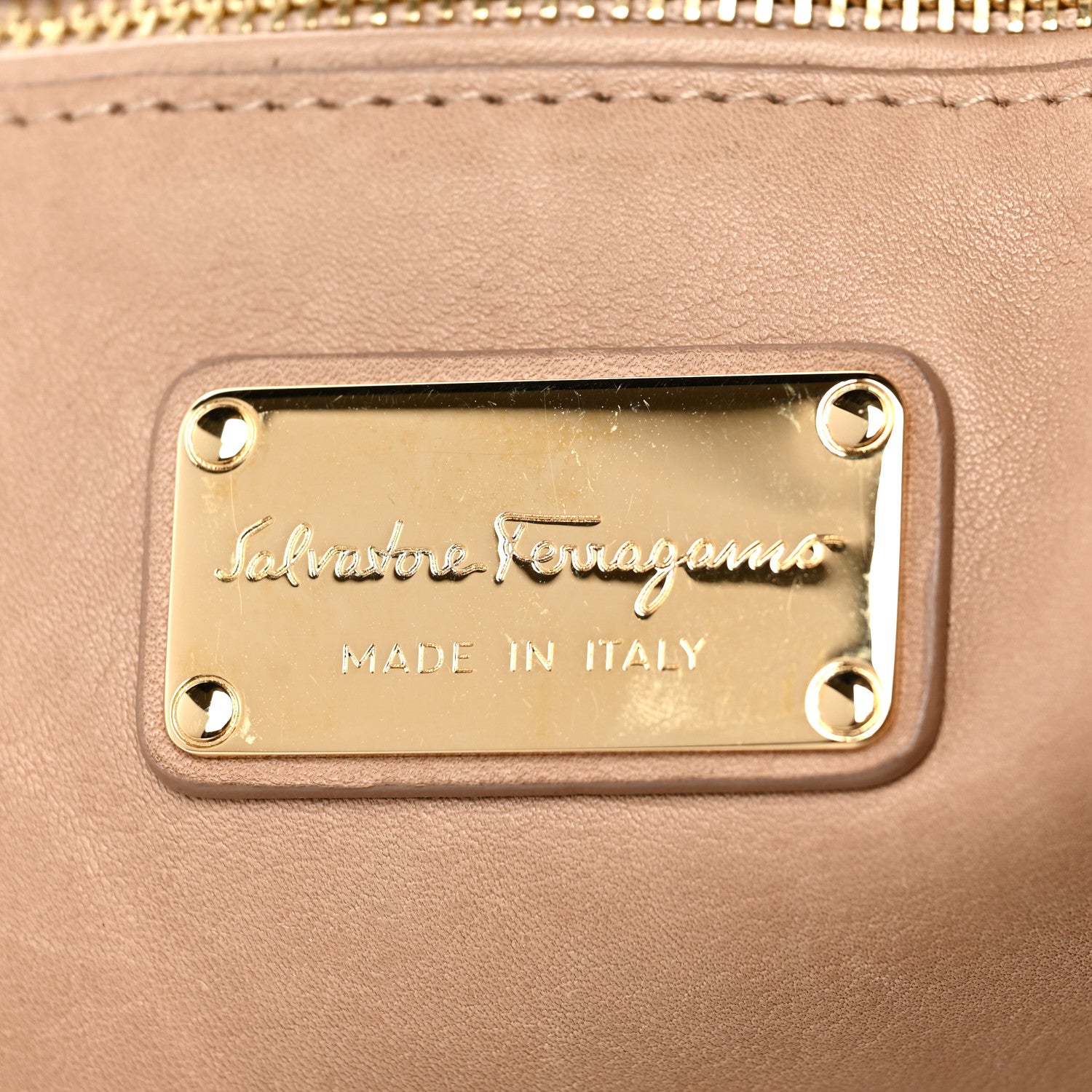 Salvatore Ferragamo Calfskin Suzanna Satchel Yuta 6 of 11
