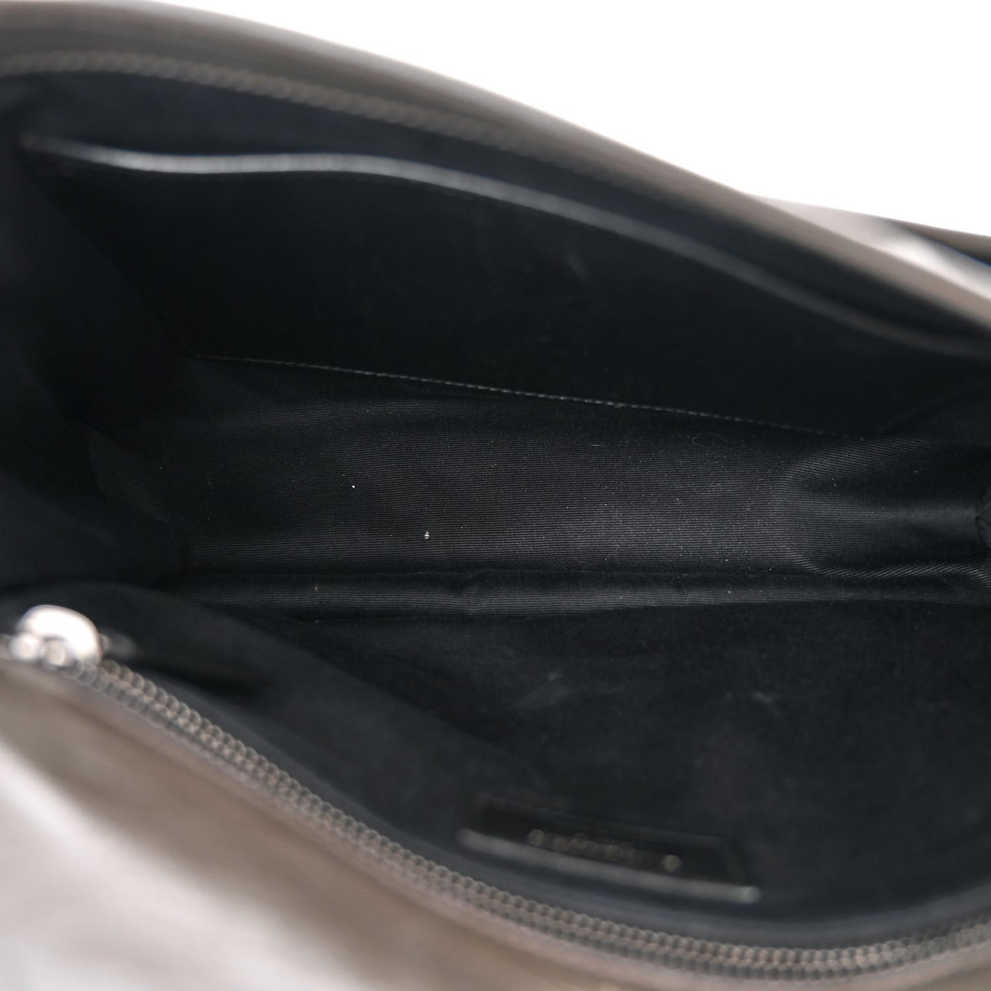 Crinkled Calfskin Matelasse Monogram Medium Niki Chain Satchel Pebble